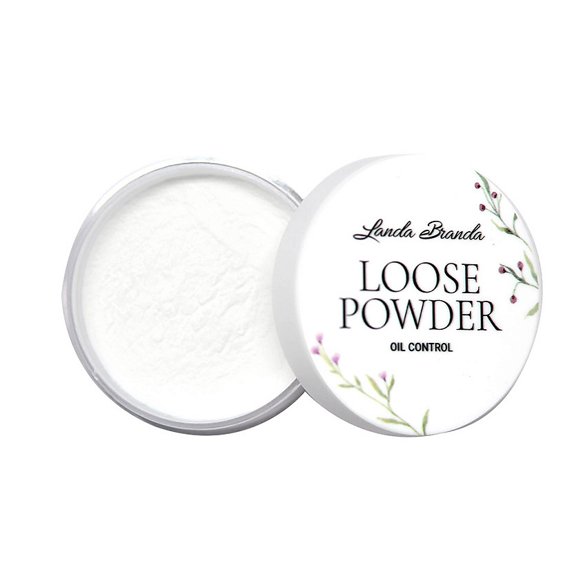 LANDA BRANDA Рассыпчатая пудра фиксирующая, прозрачная Loose Powder Fixing – фото 2