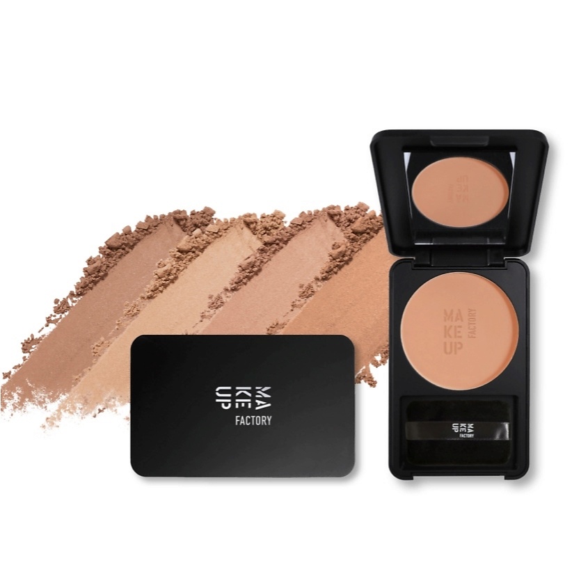 MAKE UP FACTORY Пудра-основа для лица минеральная компактная Mineral Compact Powder Foundation – фото 2