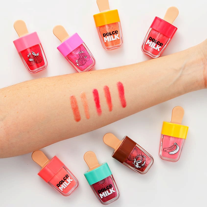 DOLCE MILK Блеск для губ Really Airy Raspberry – фото 4