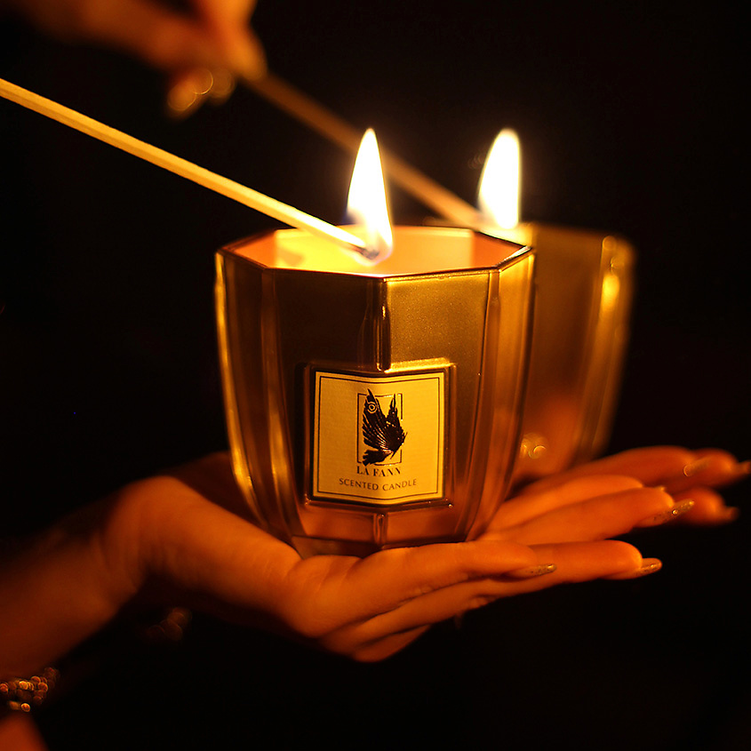 LA FANN Ароматическая свеча Amber & Patchouli – фото 7