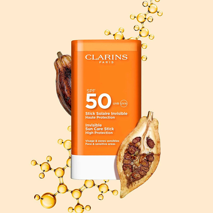 CLARINS Стик для лица солнцезащитный SPF 50 Invisible Sun Care Stick – фото 2