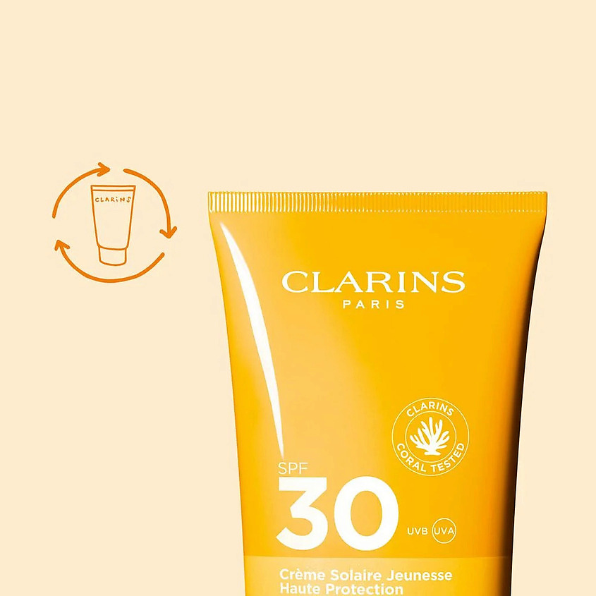 CLARINS Крем для тела солнцезащитный SPF30 Youth-Protecting – фото 7