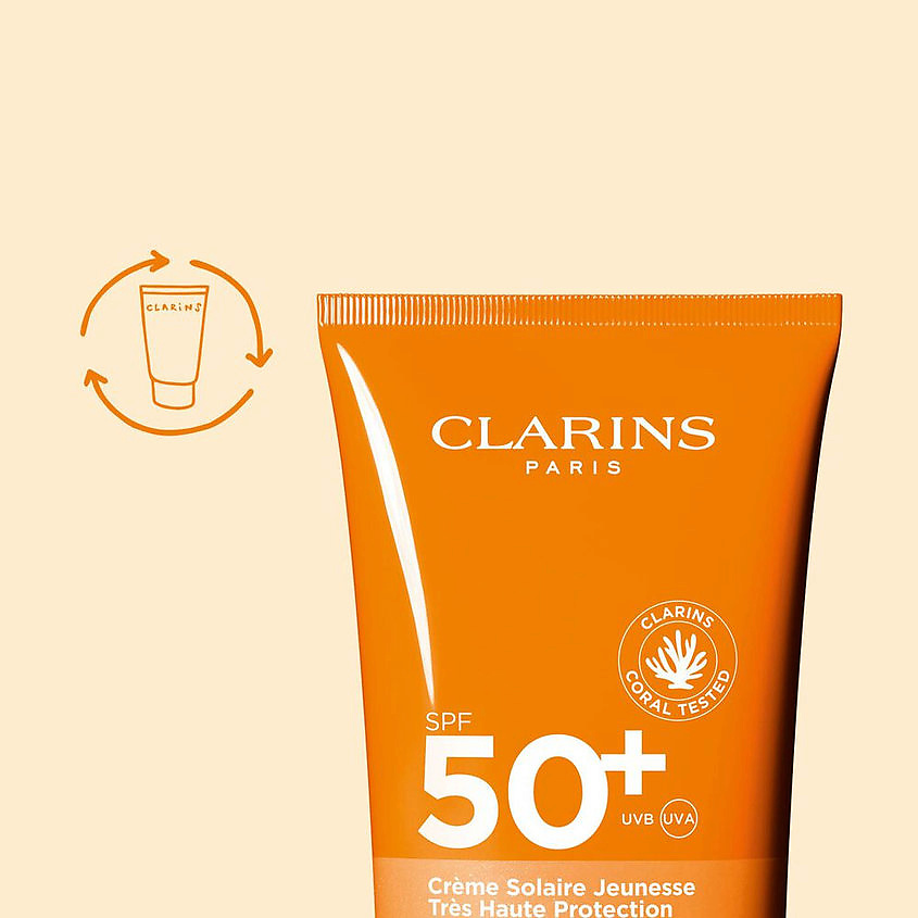 CLARINS Крем для тела солнцезащитный SPF 50+ Youth-Protecting – фото 7