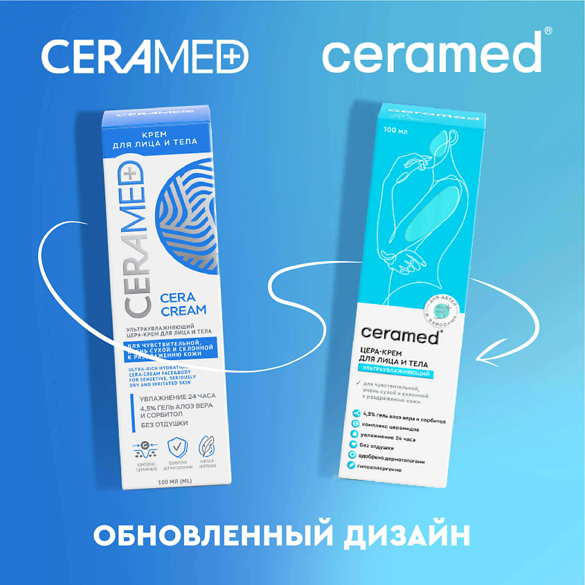 CERAMED Цера-крем для лица и тела ультраувлажняющий Cera Cream – фото 6