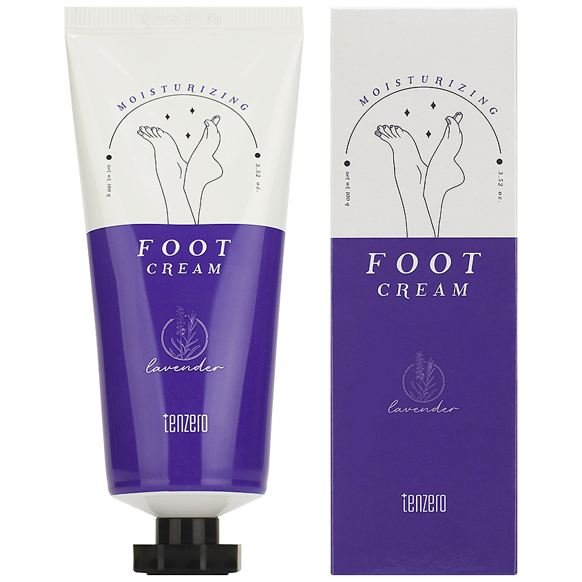 TENZERO Крем для ног увлажняющий с ароматом лаванды Lavender Moisturizing Foot Cream – фото 2