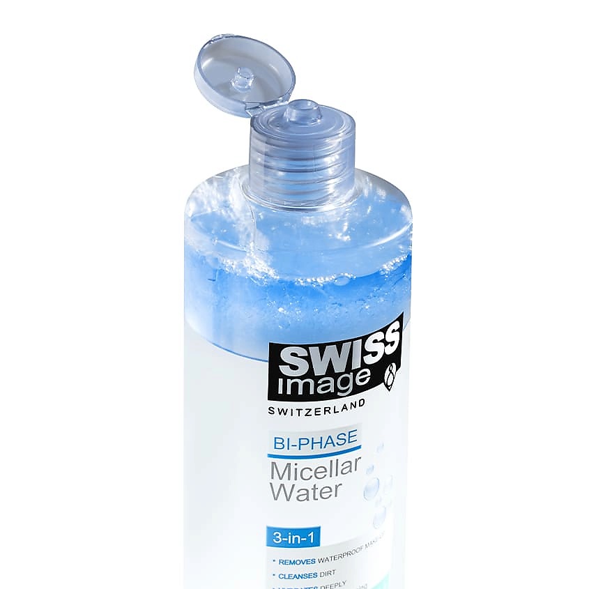 SWISS IMAGE Двухфазная мицеллярная вода для очищения кожи лица 3 в 1 Bi-Phase Micellar Water 3-in-1 – фото 2