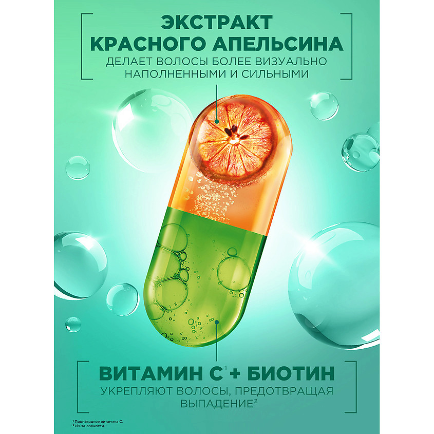 FRUCTIS Сыворотка, Рост во всю Силу Красный Апельсин, против выпадения волос – фото 5