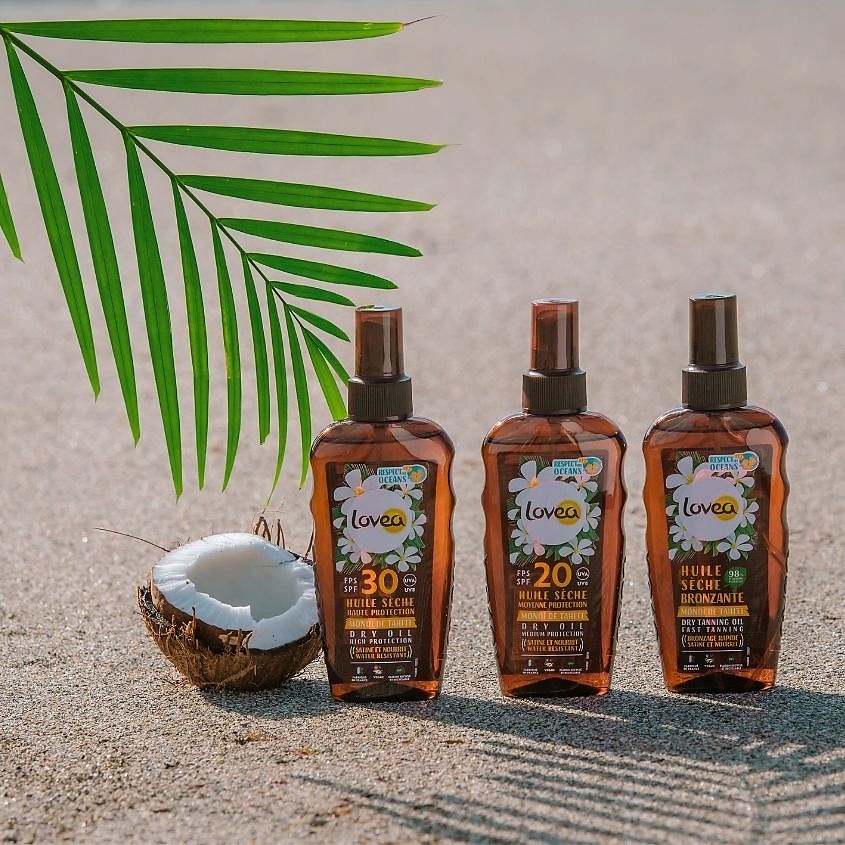 LOVEA Масло для тела сухое с SPF 20 Dry Oil Medium Protection – фото 3