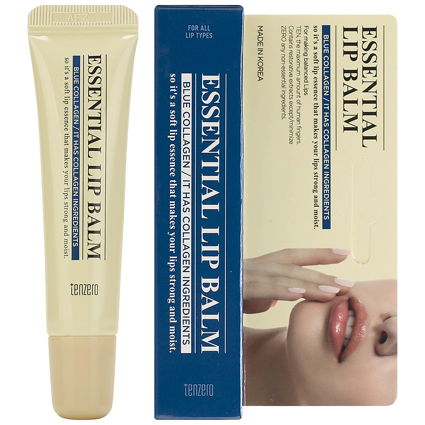 TENZERO Бальзам для губ увлажняющий с коллагеном Essential Lip Balm – фото 2