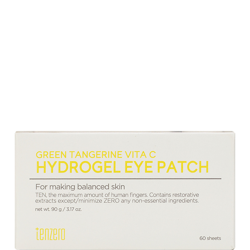 TENZERO Патчи для кожи вокруг глаз гидрогелевые с витамином С Green Tangerine Vita C Hydrogel Eye Patch – фото 4