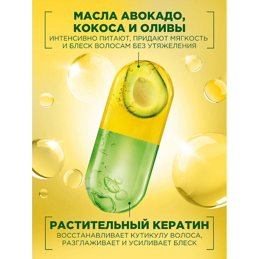 FRUCTIS Комплексный несмываемый крем-уход, Тройное восстановление 10 в 1, для сухих волос – фото 6