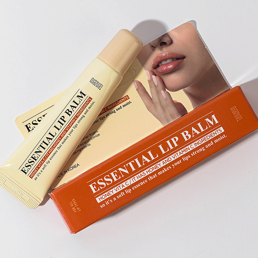 TENZERO Бальзам для губ питательный с экстрактом меда Honey Vita C Essential Lip Balm – фото 3