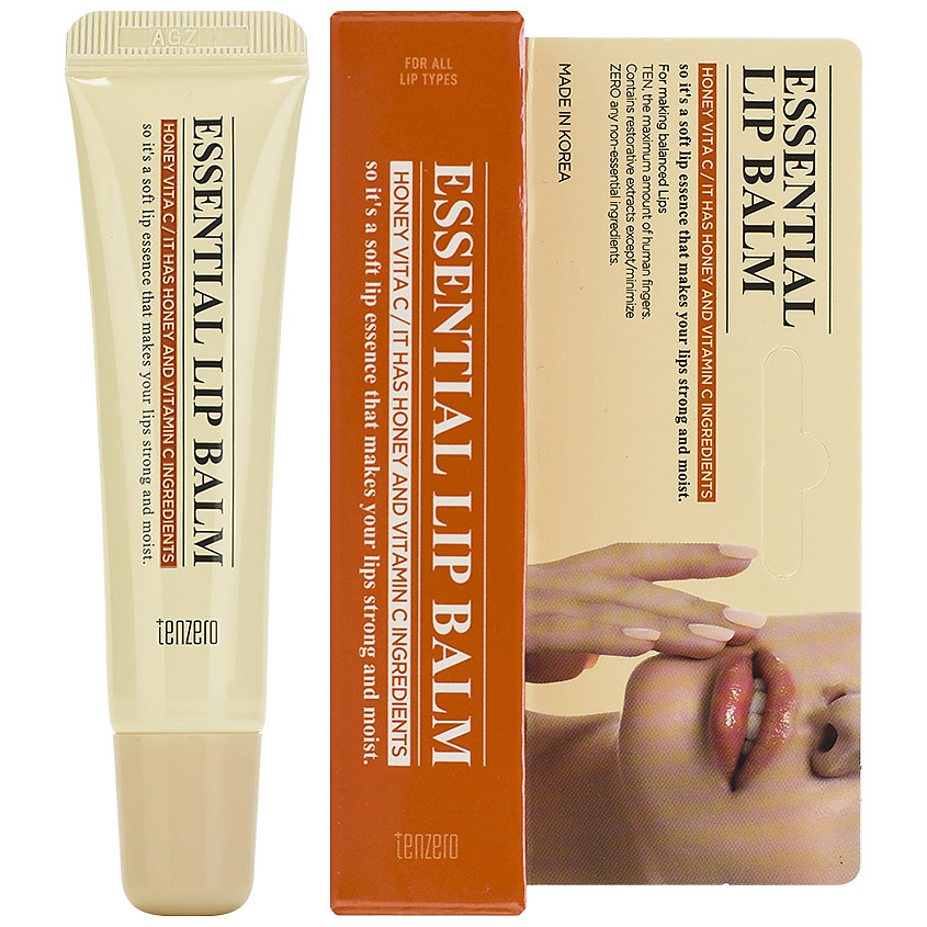 TENZERO Бальзам для губ питательный с экстрактом меда Honey Vita C Essential Lip Balm – фото 2