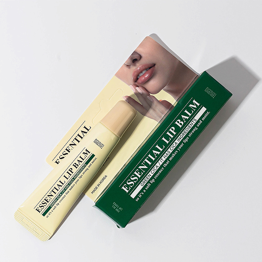 TENZERO Бальзам для губ успокаивающий с экстрактом центеллы азиатской Green Cica Essential Lip Balm – фото 4