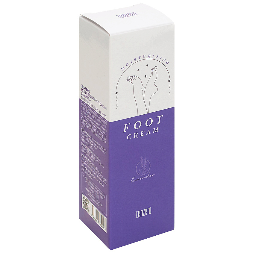 TENZERO Крем для ног увлажняющий с ароматом лаванды Lavender Moisturizing Foot Cream – фото 3