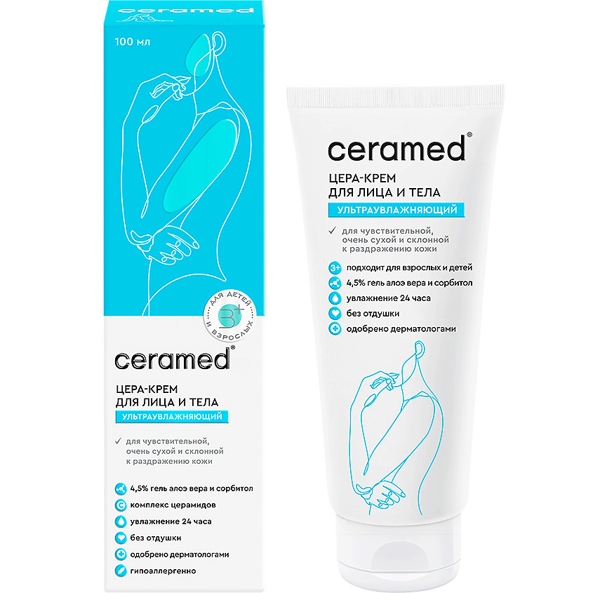 CERAMED Цера-крем для лица и тела ультраувлажняющий Cera Cream – фото 4