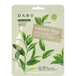 Маска тканевая для лица с экстрактом зелёного чая Green Tea First Solution Mask Pack