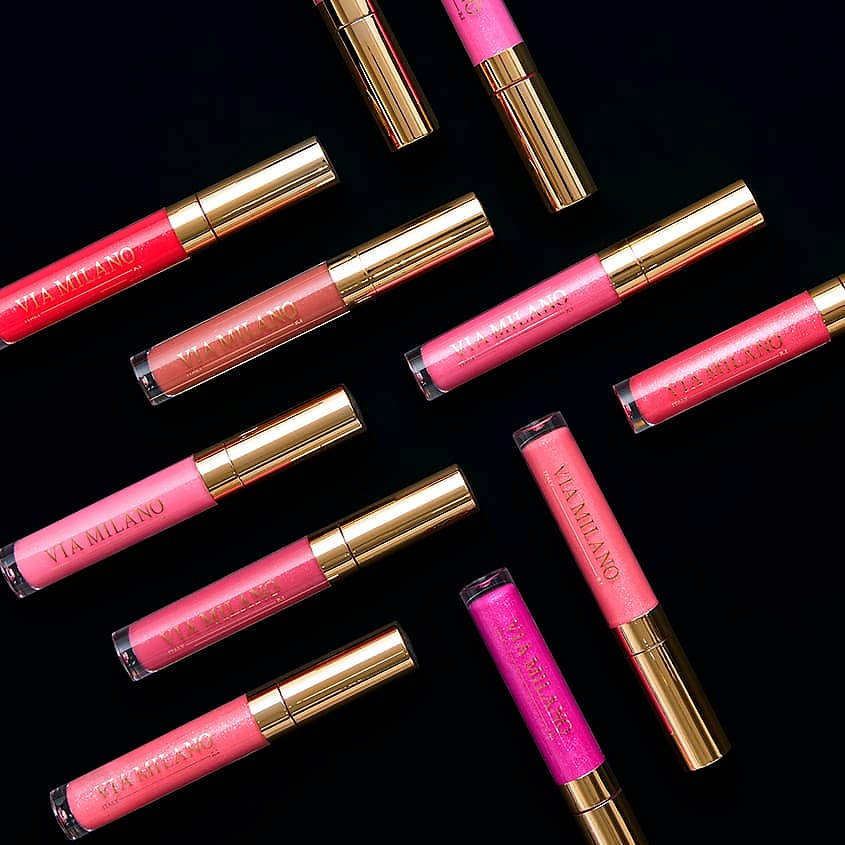 VIA MILANO Блеск для губ с 3D эффектом и витамином Е Shimmer Lip Gloss – фото 4