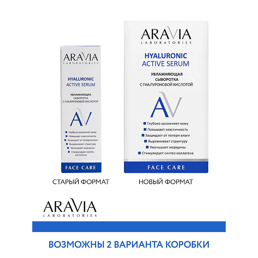 ARAVIA LABORATORIES Увлажняющая сыворотка с гиалуроновой кислотой Hyaluronic Active Serum – фото 5