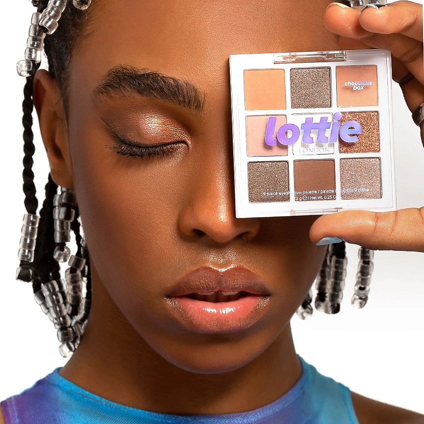 LOTTIE LONDON Палетка теней для век Chocolate Box – фото 4