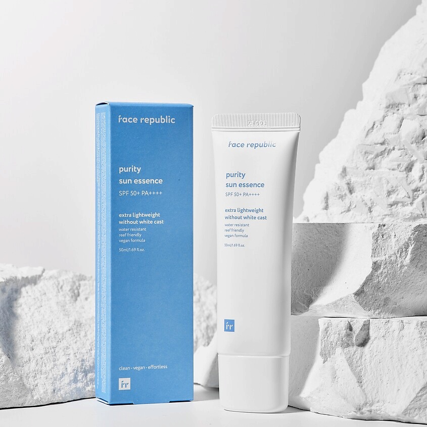 FACE REPUBLIC Эссенция для лица солнцезащитная успокаивающая SPF50+ PA++++ Purity sun essence – фото 2