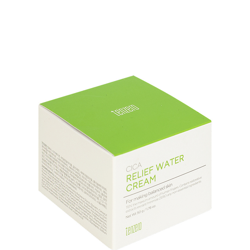 TENZERO Крем для лица успокаивающий с центеллой азиатской Cica Relief Water Cream – фото 4