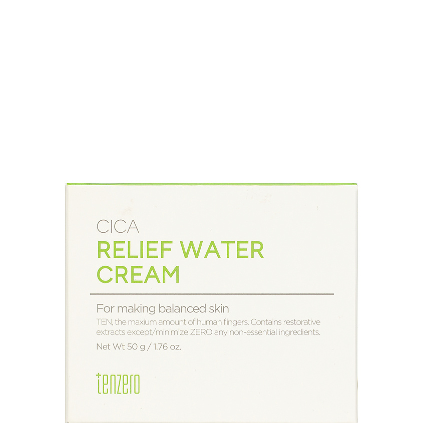 TENZERO Крем для лица успокаивающий с центеллой азиатской Cica Relief Water Cream – фото 2