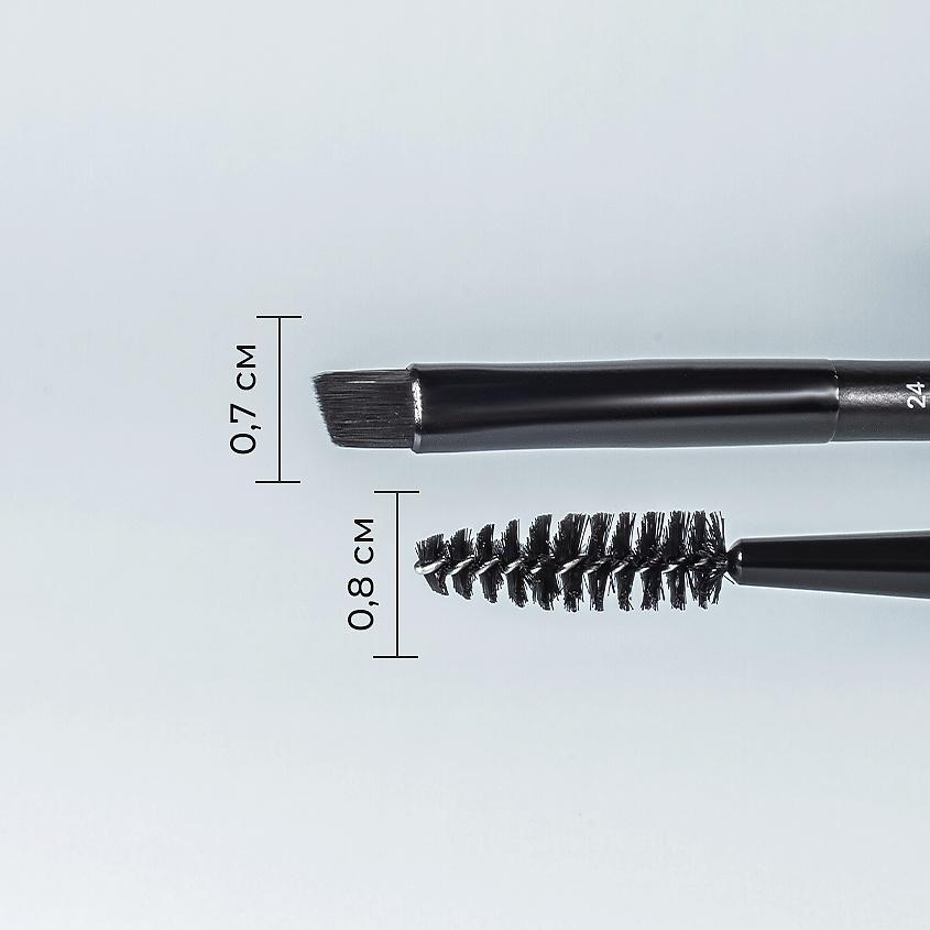 POETEQ Кисть и щеточка для бровей 2 in 1 BROW SHAPE – фото 4