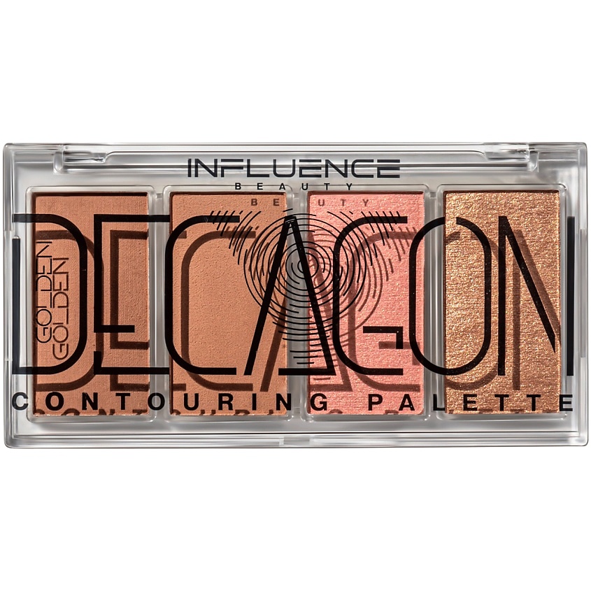 INFLUENCE BEAUTY Палетка контуринга со схемой золотого сечения Golden Decagon – фото 9