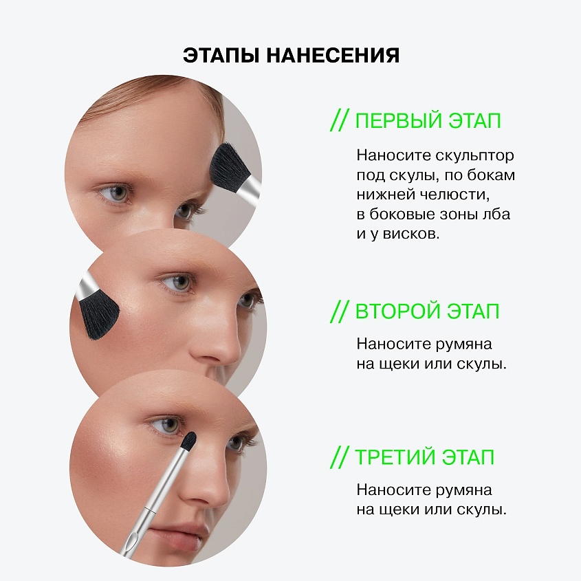 INFLUENCE BEAUTY Палетка контуринга со схемой золотого сечения Golden Decagon – фото 7