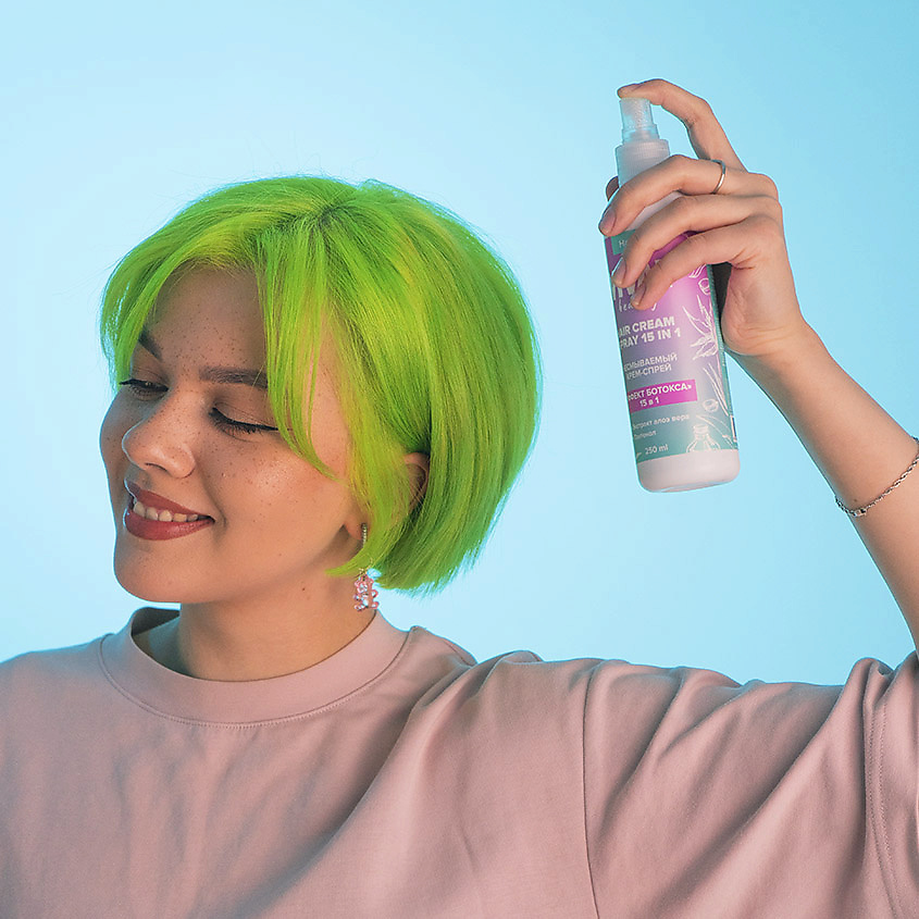 VIVAL BEAUTY Крем-спрей для волос 15 в 1 "Эффект ботокса" Hair Cream Spray 15 in 1 – фото 3