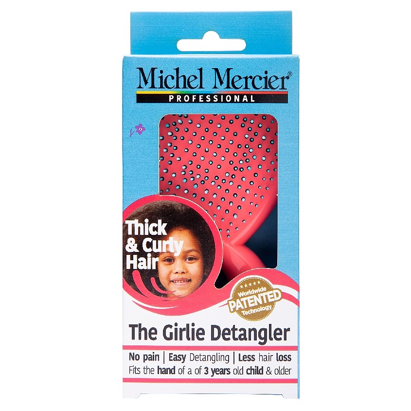 MICHEL MERCIER Расческа для густых и кудрявых волос детская Girlie Detangler Thick & Curly Hair – фото 6