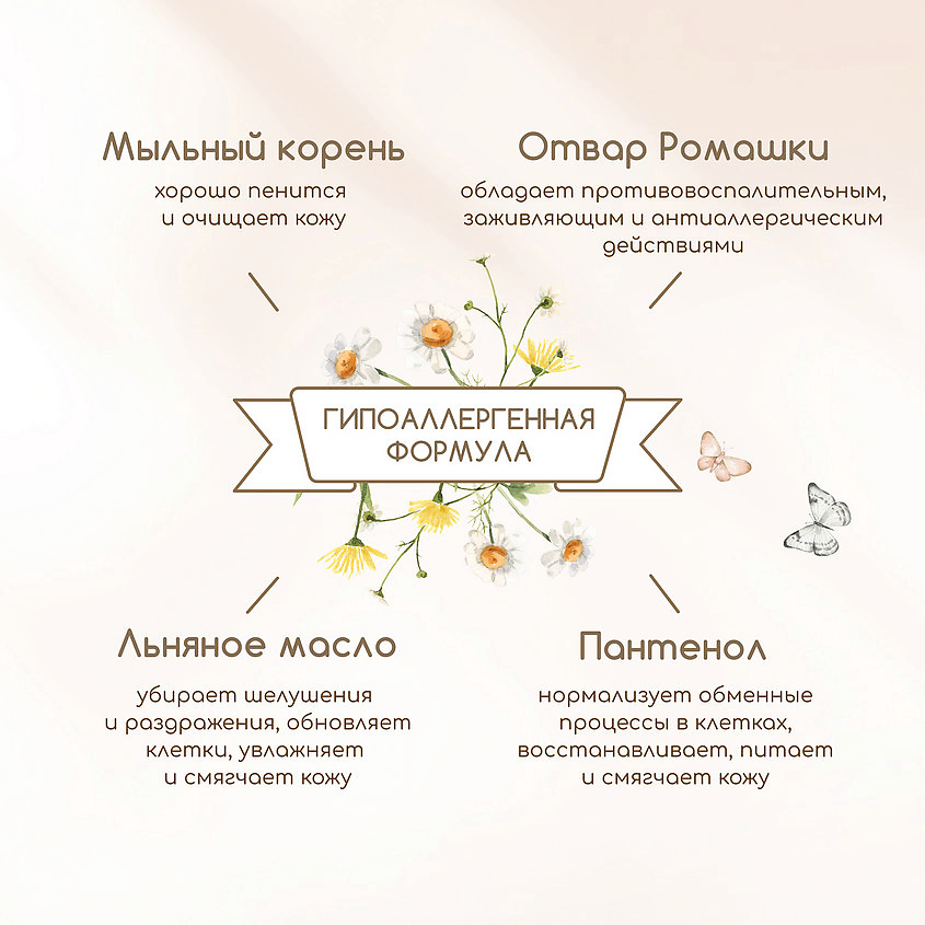 РЕЦЕПТЫ БАБУШКИ АГАФЬИ Гель-пенка очищающий с пантенолом для подмывания девочек – фото 4