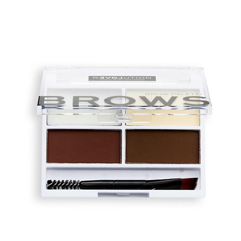 RELOVE REVOLUTION Палетка теней для бровей, воск для фиксации бровей Colour Cult Brow Palette – фото 3
